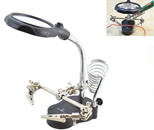 60% OFF: ML TOOLS 3.5x12x 3rd Helping Hand Magnifying Soldering LED Iron Stand Lens Magnifier