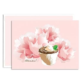 Dolce Single Thank You Note Card - Souffle (1 Card + 1 Envelope) | Rungtong & Co. Stationery Line