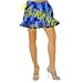 New Designer Block Print Crinkle Cotton Short Skirt with Brocade-Lace