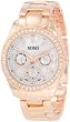 XOXO Women's XO5386  Rhinestone Accent Rose Gold Bracelet Watch