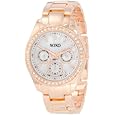 XOXO Women's XO5386  Rhinestone Accent Rose Gold Bracelet Watch
