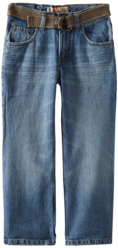 Lee Big Boys' Husky Dungarees Belted Relaxed Bootcut Jean