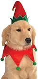 Rubies Costume Christmas Collection Pet Costume, Medium to Large, Elf Hat with Bell