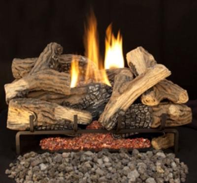 Vent Free Mixed Oak Fiber Gas Logs - 24