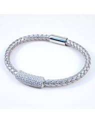 Sterling Silver Cubic Zirconium Bangle