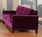 725 Centennial Loveseat in Purple Velvet - Armen Living - LC7252PU