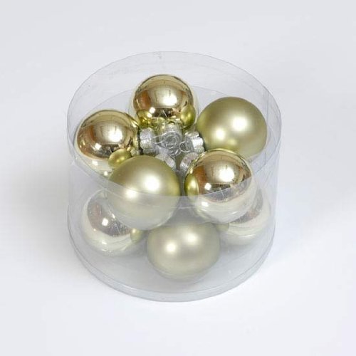 Light Apple Green Glass Baubles