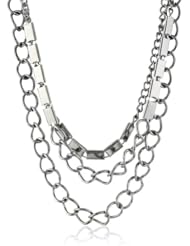 Multi Chain Layered Necklace, 20"+3" Extender