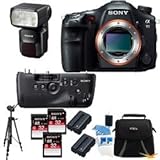 Sony Alpha SLT-A99V 24.3 MP Full Frame SLR Body + VG-C99AM Grip+ HVL-F60M Flash