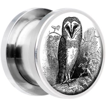 Black And White Owl. 2 Gauge Steel Black and White