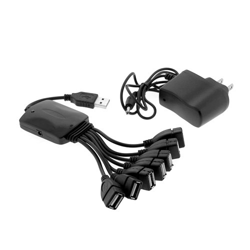 High Speed USB 2.0 7-Port Hub Octopus  AC Power 