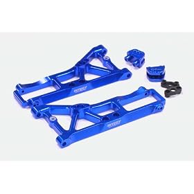 Team Integy Heavy Duty Front Suspension Arm Set, Blue: RC8 from Suspension Sets