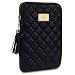 IPAD MINI QUILTED LEATHER ZIPPER CARRY CASE BY COVERT – BLACK