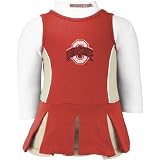 Ohio State Buckeyes Toddler 2-Piece Long Sleeve Cheerleader Outfit