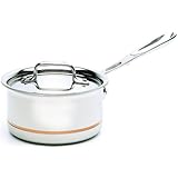 All-Clad 6201.5 SS Copper Core 5-Ply Bonded Dishwasher Safe  Saucepan Cookware, 1.5-Quart, Silver