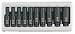 Sunex 1811 10 Piece 1/4 Drive Deep SAE Impact Socket Set