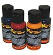4 Color Kit of Kustom Body Art Temporary Tattoo Paint - 1 Oz Bottles