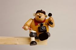Christmas Smoker - Telephone Operator (5.9 inches)