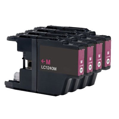 4x Brother LC1240M - Cyan Compatible Printer 