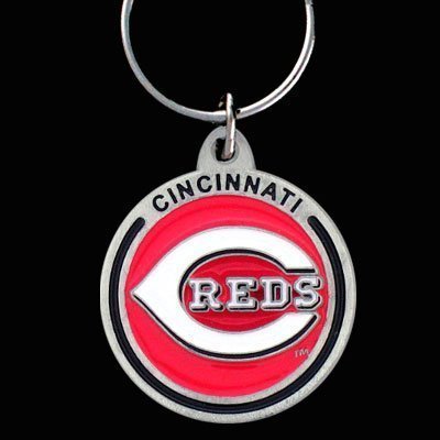 Zinc MLB Team Logo Key Ring - Cincinnati Reds