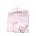 Baby Girls Animal Design Embroidered 6 Piece Gift Set