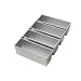 Focus Foodservice Commercial Bakeware  4 Strap 13 by 4-Inch Pullman Bread Pan Set