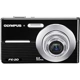 Olympus FE-20 - Digital camera - compact - 8.0 Mpix - optical zoom: 3 x - supported memory: xD, xD Type H, xD Type M, microSD - black