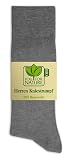 YOU FOR NATURE - Herren Kniestrümpfe BIO Baumwolle GRAU Gr. 43-46