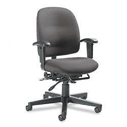 Global Industries - Granada Series Low Back Multi-Tilter Chair, Gray Fabric (Glb32123Nbkim11)