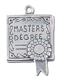 Solid Sterling Silver Masters Degree Charm