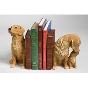 Golden Retriever Bookends (Set of 2) (Oversized) by Sandicast