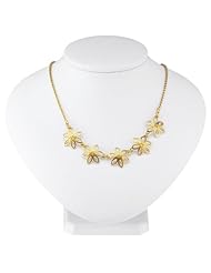 24K Gold-Plated Sterling 1.9mm Open Flower Necklace - 16 Inches