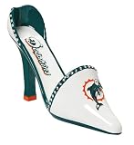 Decorative Team Shoe Wine Bottle Holder, Miami Dolphins