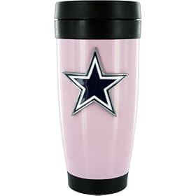 Dallas Cowboys Pink Travel Tumbler Coffee Mug