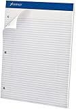 Ampad Evidence Dual Pad, Narrow Ruled, Size 8.5 x 11.75 Inches, White Paper, 100 Sheets Per Pad (20-346)