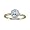 10k Yellow Gold Pear Aquamarine And Diamond Ring (Size 4.5)