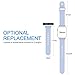 Teslasz Apple Watch Band,Soft Silicone Replacement Sport Wristbands Straps for Apple Watch (Lilac 38 MM)