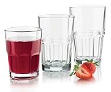 Libbey Crisa Boston 18-Piece Tumbler Set, Clear