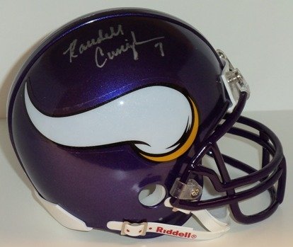 Randall Cunningham Autographed/Hand Signed Minnesota Vikings Mini Helmet