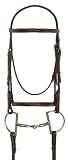 CamelotGold Plain Raised Bridle w/ Laced Reins