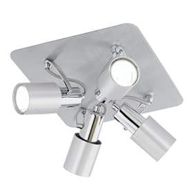 Eglo 88379A Sines, Chrome, 4-Light Track Light Fixture by Eglo
