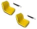 The ROP Shop (2) HIGH Back Seats w/Brackets for John Deere Gator CS CX Diesel UTV Utility