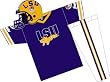 Louisiana State Tigers Youth NCAA Team Helmet and Uniform Set