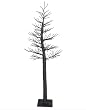 4' Black Glitter Metallic Artificial Christmas Display Tree