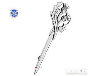 Celtic Art Sterling Silver Kilt Pin (KP056)
