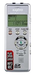 SANYO ICR-FP600D Digital MP3 Voice Recorder with Expandable SD Card Memory Slot