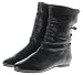 Couture Discount Damenstiefeletten Fashion Ankle Boots Leder, schwarz (ST52)