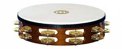 Meinl tambourine, headed wood, Brass jingles, 2 row
