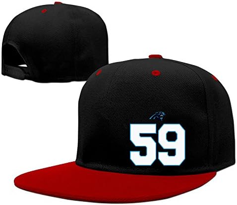 Hotboy19 Carolina #59 Football Player Sunbonnet Trucker Hat Snapback Flat Bill Hat Red