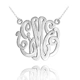 Personalized Initials Pendant (Order Your Initials)- Sterling Silver